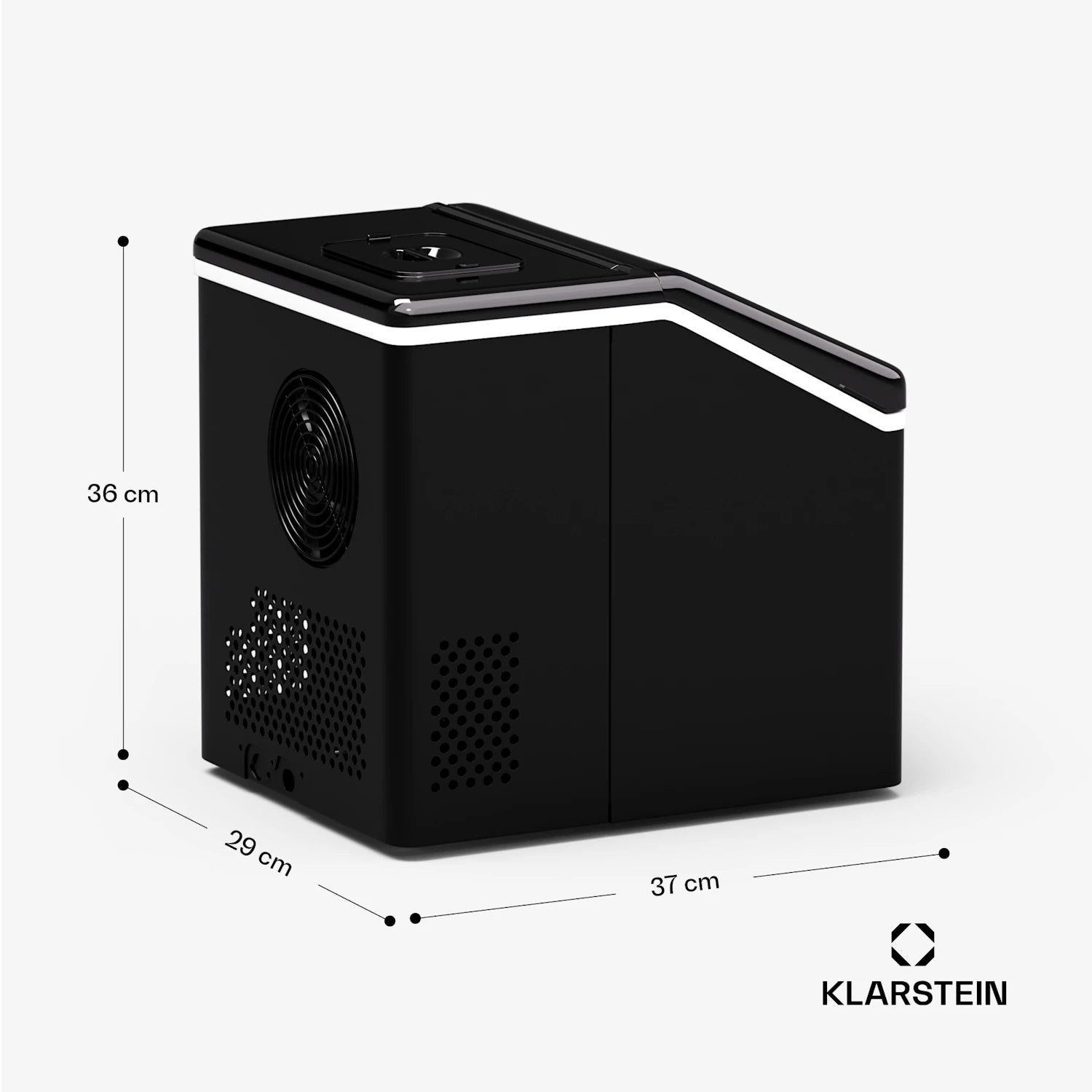 ICE MAKER KLARSTEIN ICE MACHINE 13 KG/24H LARGE BLACK Dominant color black