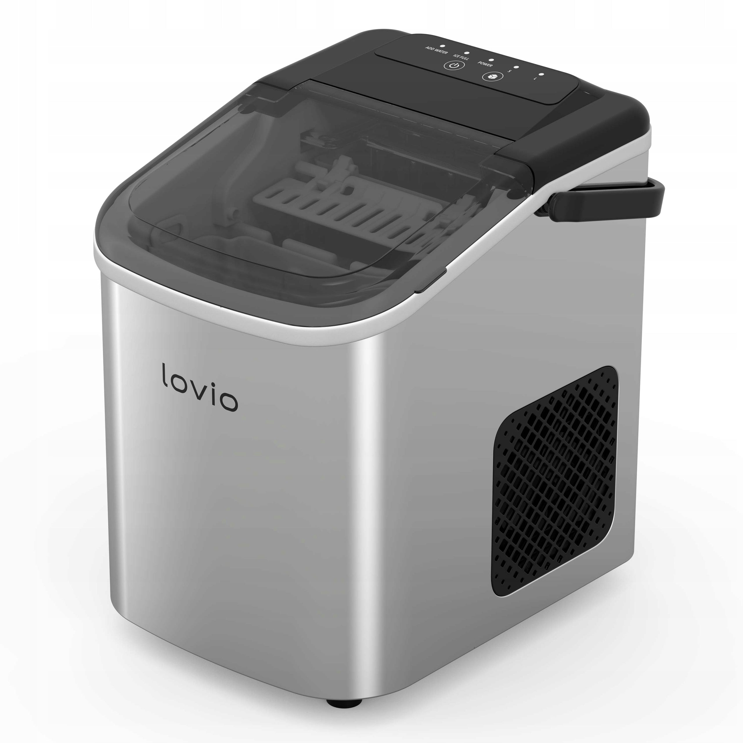 ICE MAKER LOVIO 10KG HOME PORTABLE QUIET EXPRESS ICE 24H Manufacturer code DOMOWA KOSTKARKA DO LODU CICHA LVIM001SL