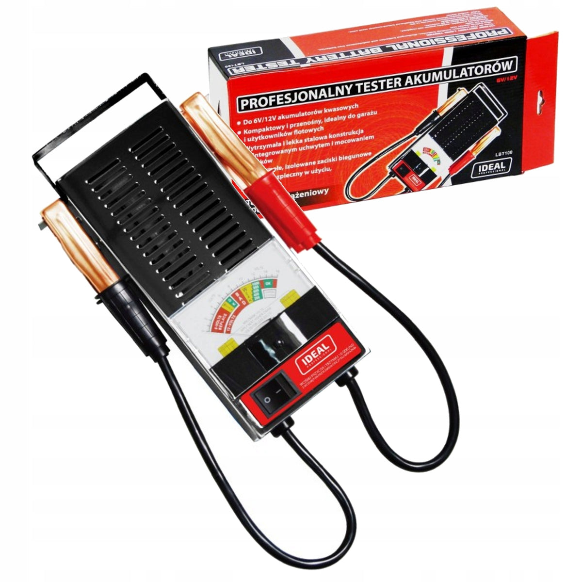 IDEAL Battery Electric Tester 6/12V LBT100 Load 100A Brand IDEAL