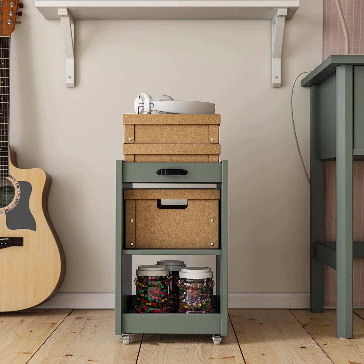IKEA BRITNING Cabinet, green, 29x40x47 cm Manufacturer code 10609752