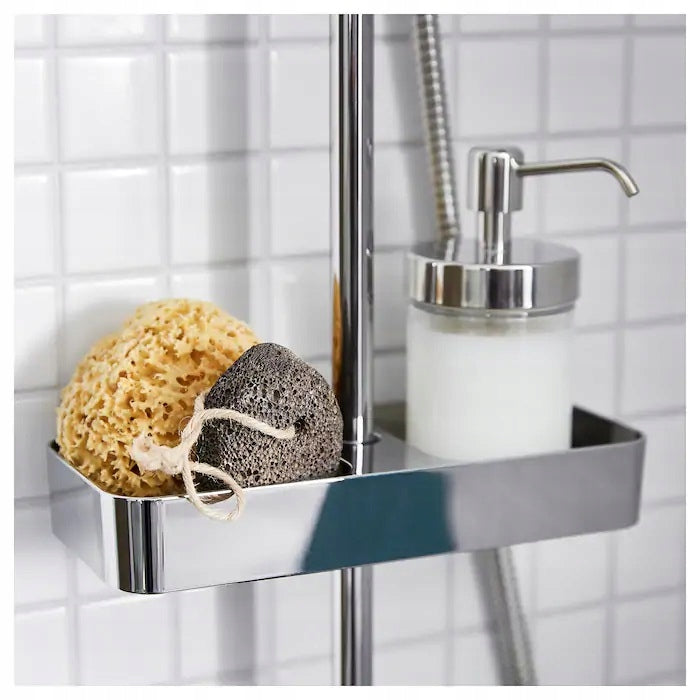 IKEA BROGRUND Shower shelf chrome 25x4 cm Brand IKEA
