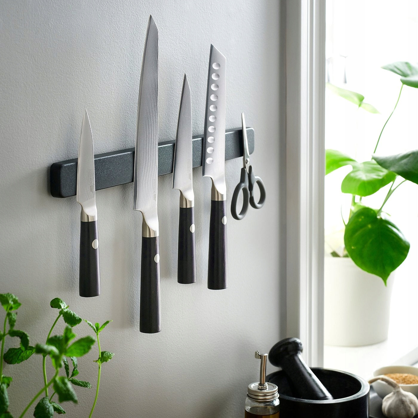 IKEA FJALLRODING Vegetable Knife, Damascus Steel /Black, 10 cm Brand IKEA