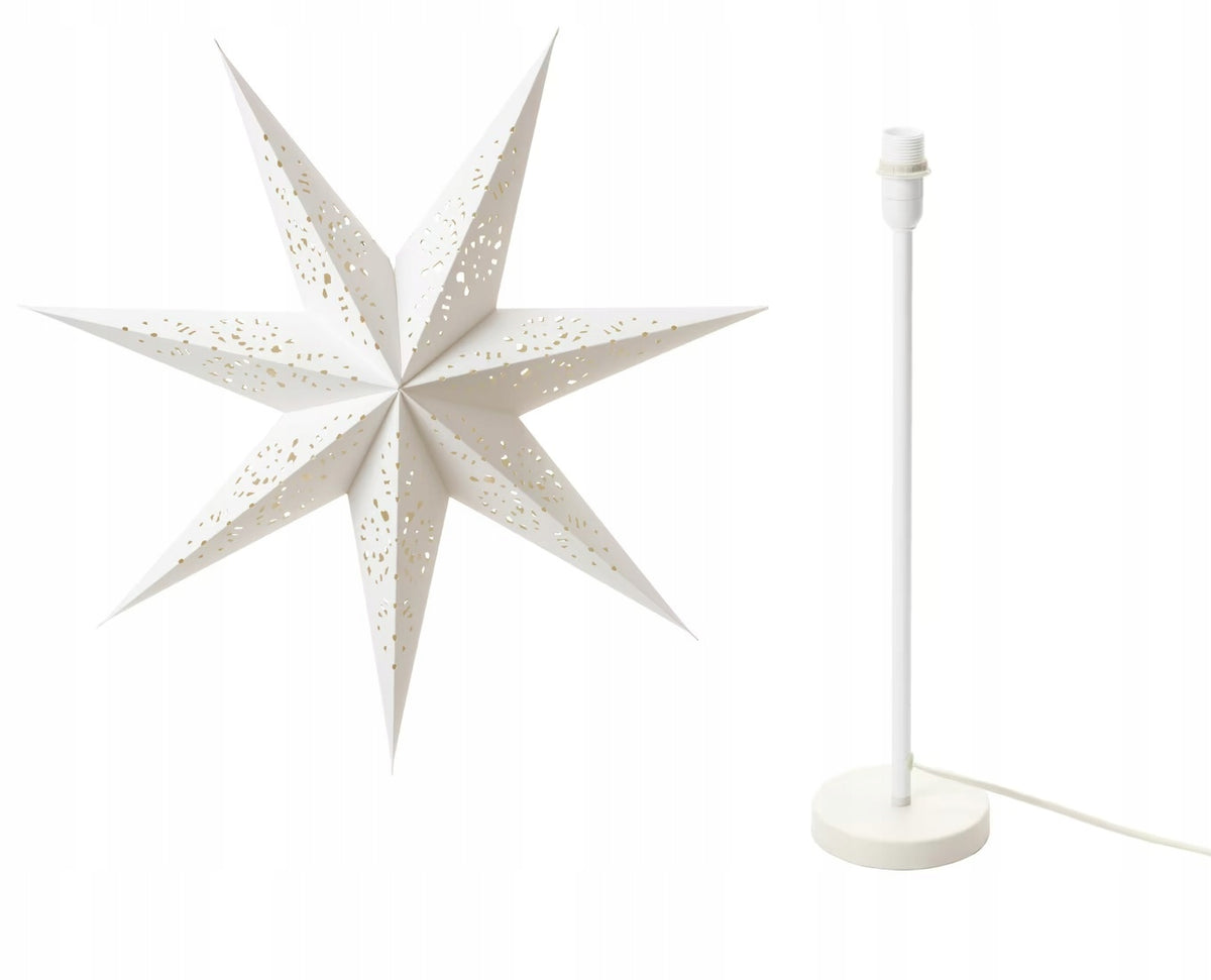 IKEA STRALA Christmas star lamp standing lampshade lace 70cm ORIGINAL Manufacturer code 405.832.94 303.325.26