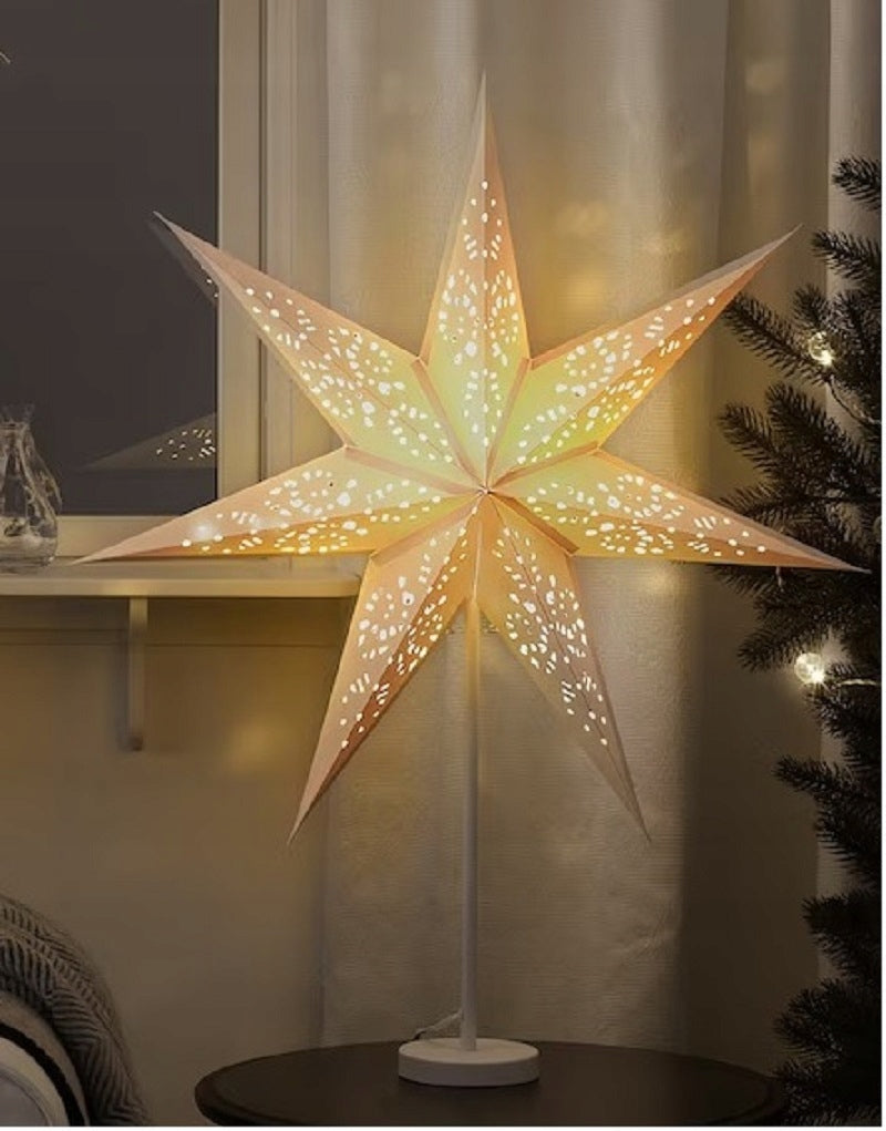 IKEA STRALA Christmas star lamp standing lampshade lace 70cm ORIGINAL