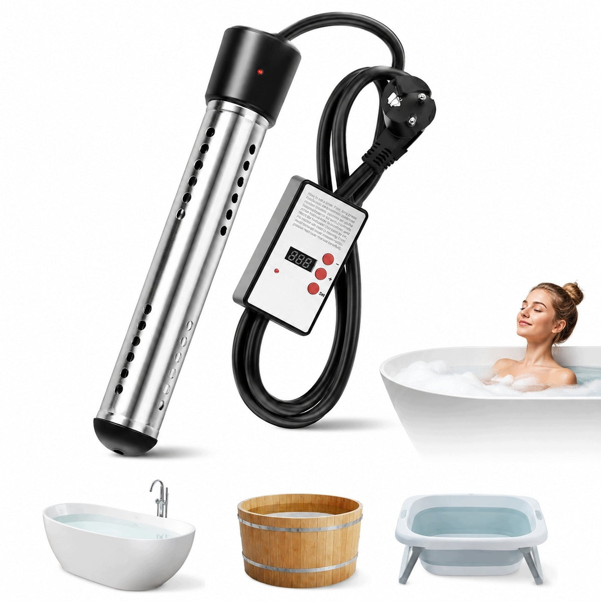IMMERSION HEATER FOR BATH 3000 IN