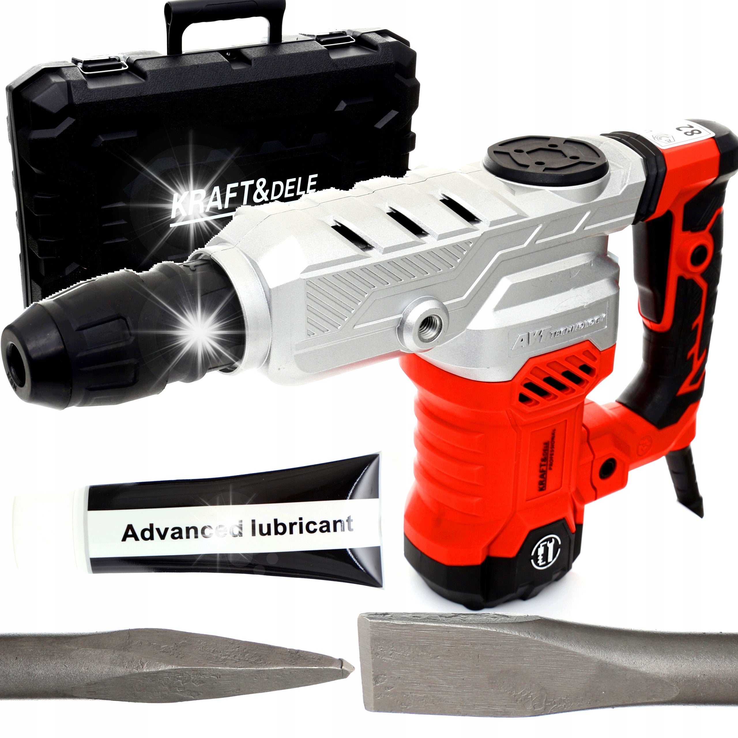IMPACT DEMOLITION HAMMER 2650W 25J SDS MAX + SUITCASE