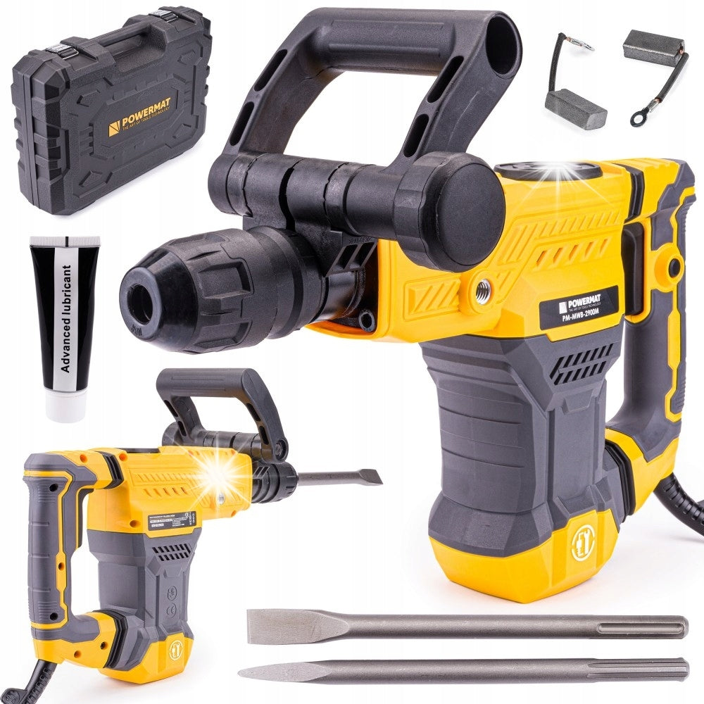 IMPACT DEMOLITION HAMMER FOR FORGING 18J SDS-MAX 2900W CHISEL CASE SET