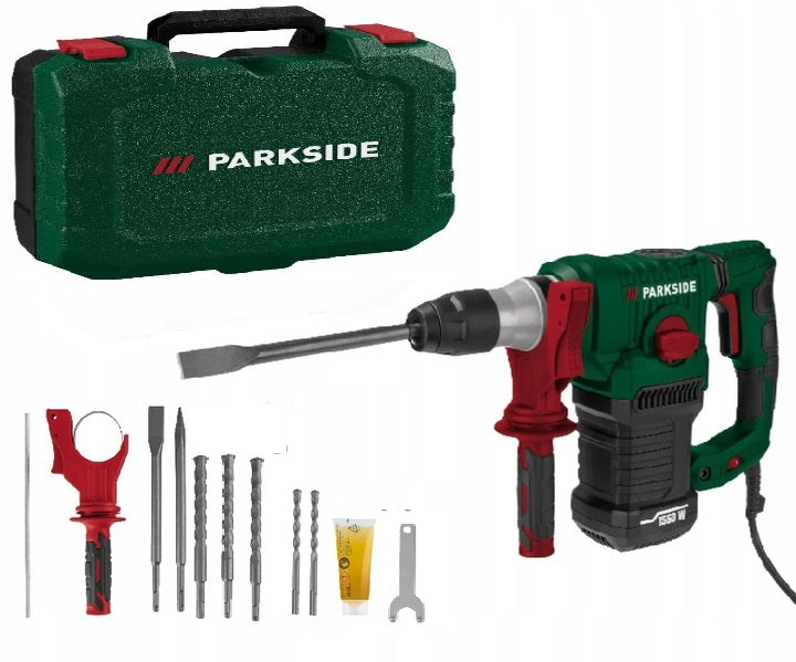 IMPACT DRILL PARKSIDE Hammer Drill 1550 W , strong 5 J plus Accessories