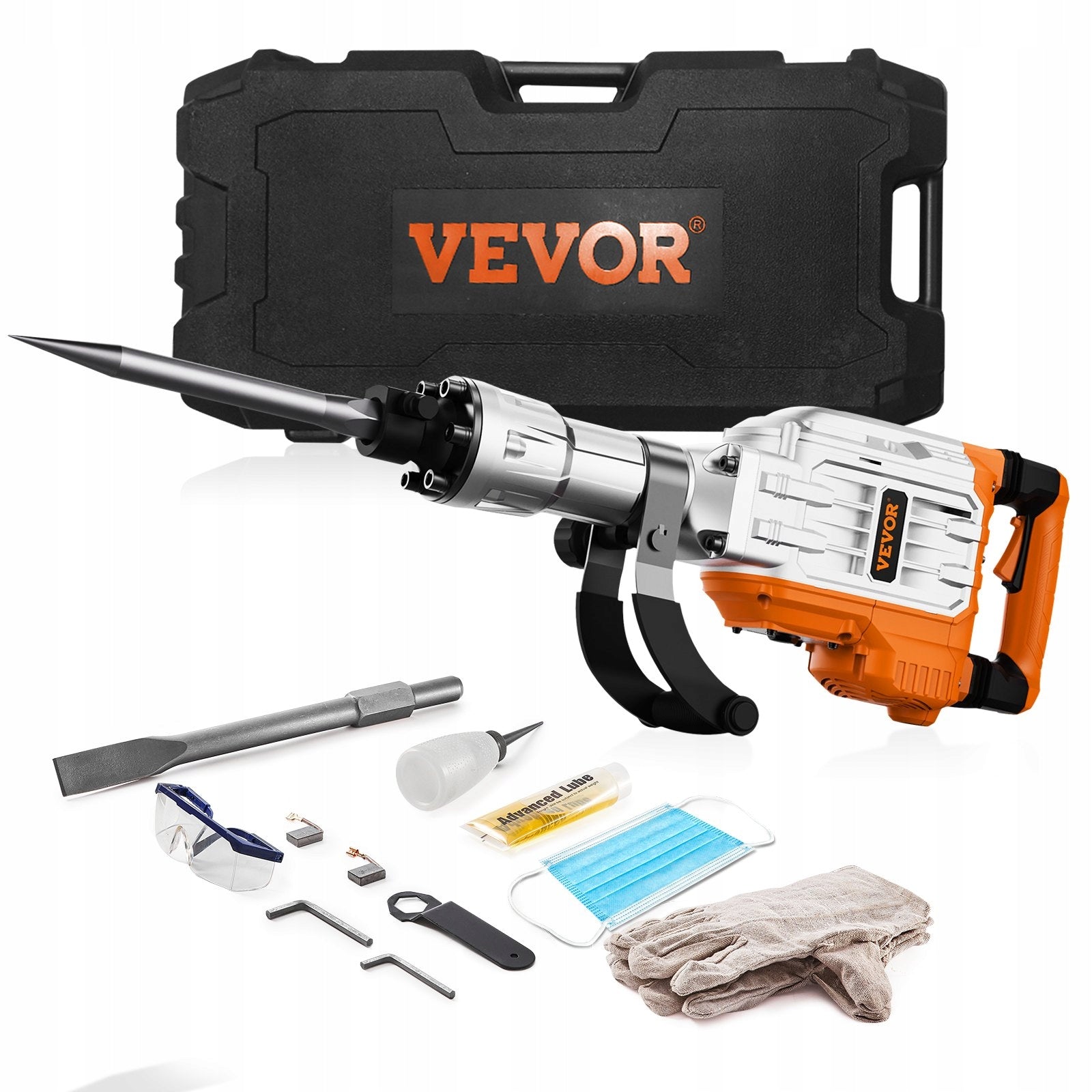 IMPACT HAMMER for Concrete 3500 W 60 J 1/4 Hexagonal Handle
