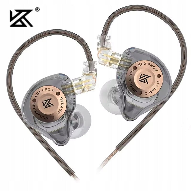 IN-EAR HEADPHONES IEM PROFESSIONAL HI-FI KZ EDX PRO X GREY Packaging status original