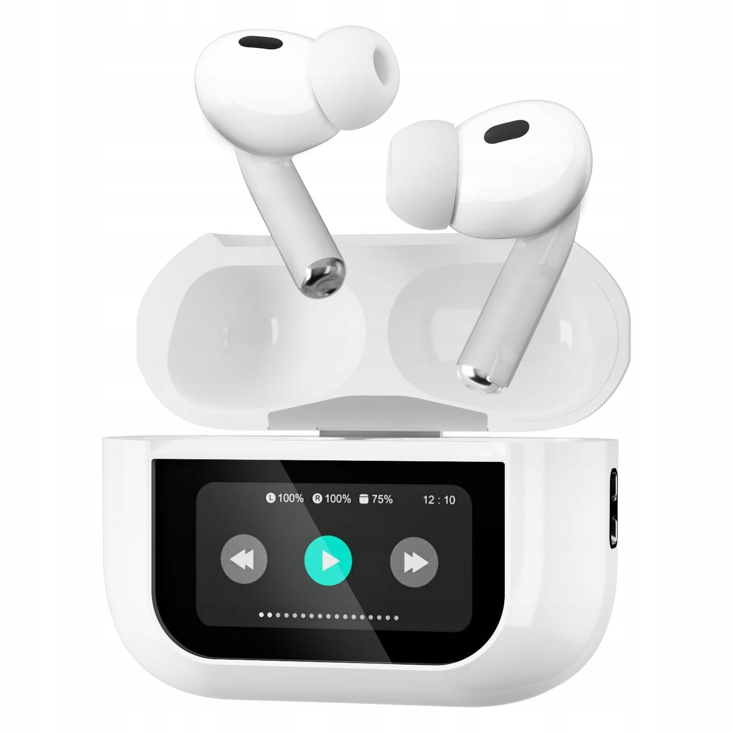 IN-EAR HEADPHONES WITH TRANSLATOR 144 LANGUAGES FOR LANGUAGE LEARNING/TRAVEL/BUSINESS Batteries included yes