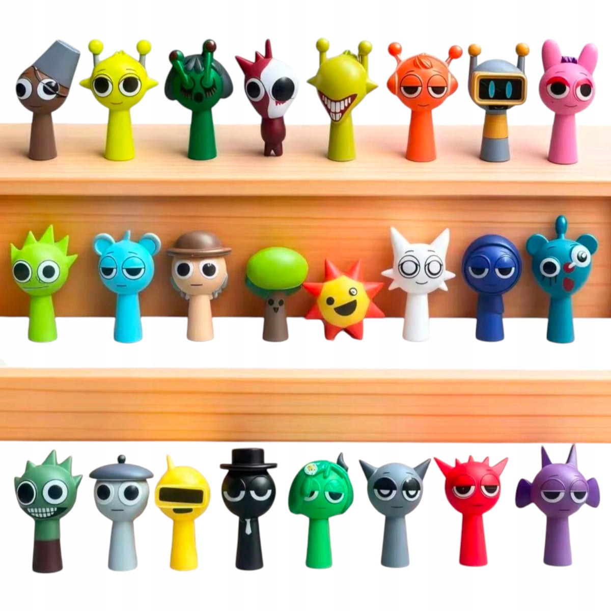 INCREDIBOX SPRUNKI SUPER SET OF 24 FIGURINES CHARACTERS FOR CHILDREN 5CM