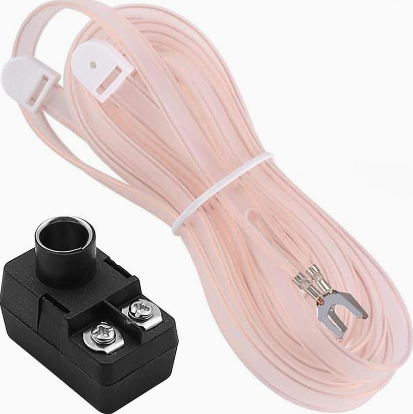 INDOOR DIPOLE RADIO ANTENNA 75 OHM CABLE STEREO ADAPTER FM RECEPTION