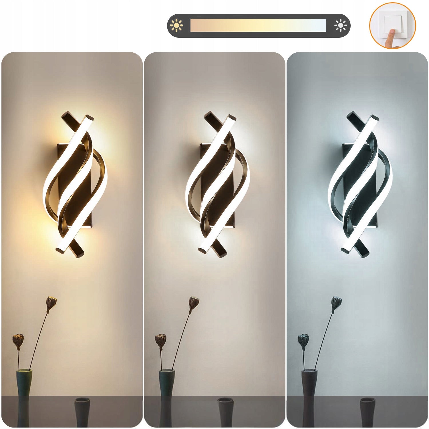 INDOOR LED WALL LAMP 22W 3000K-6000K FOR BEDROOM, LIVING ROOM Brand no brand