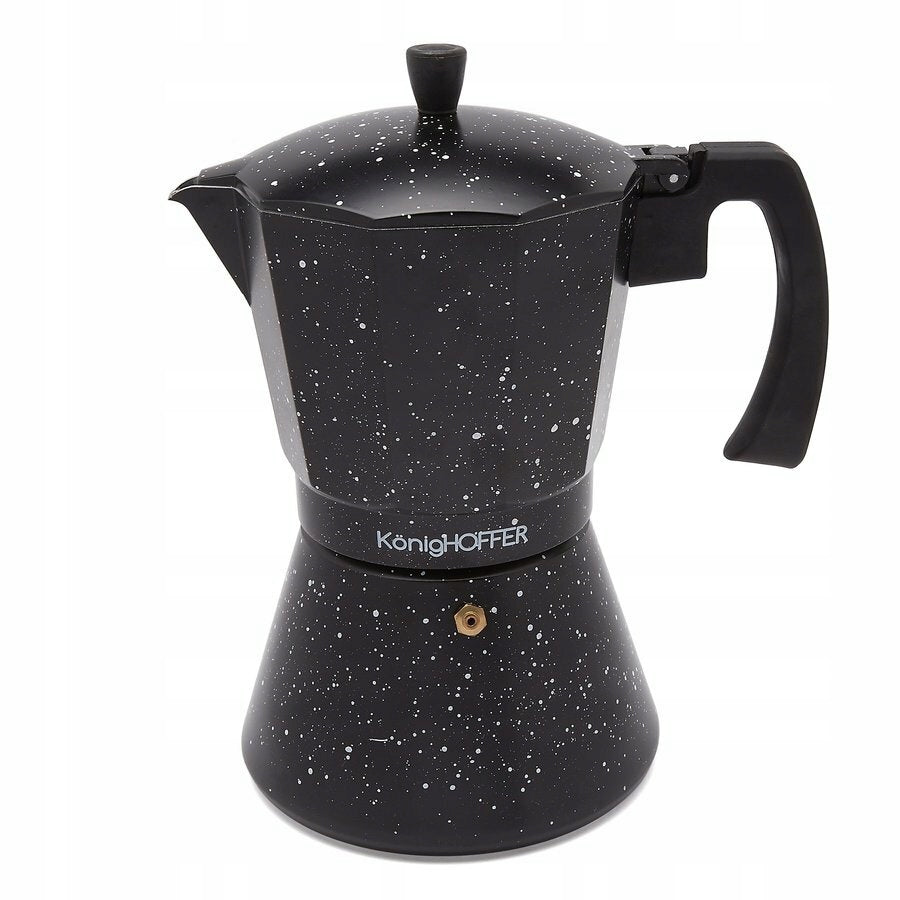 INDUCTION COFFEE MAKER ITALIAN KonigHOFFER Black Granite Marble 720 ml Packaging status original