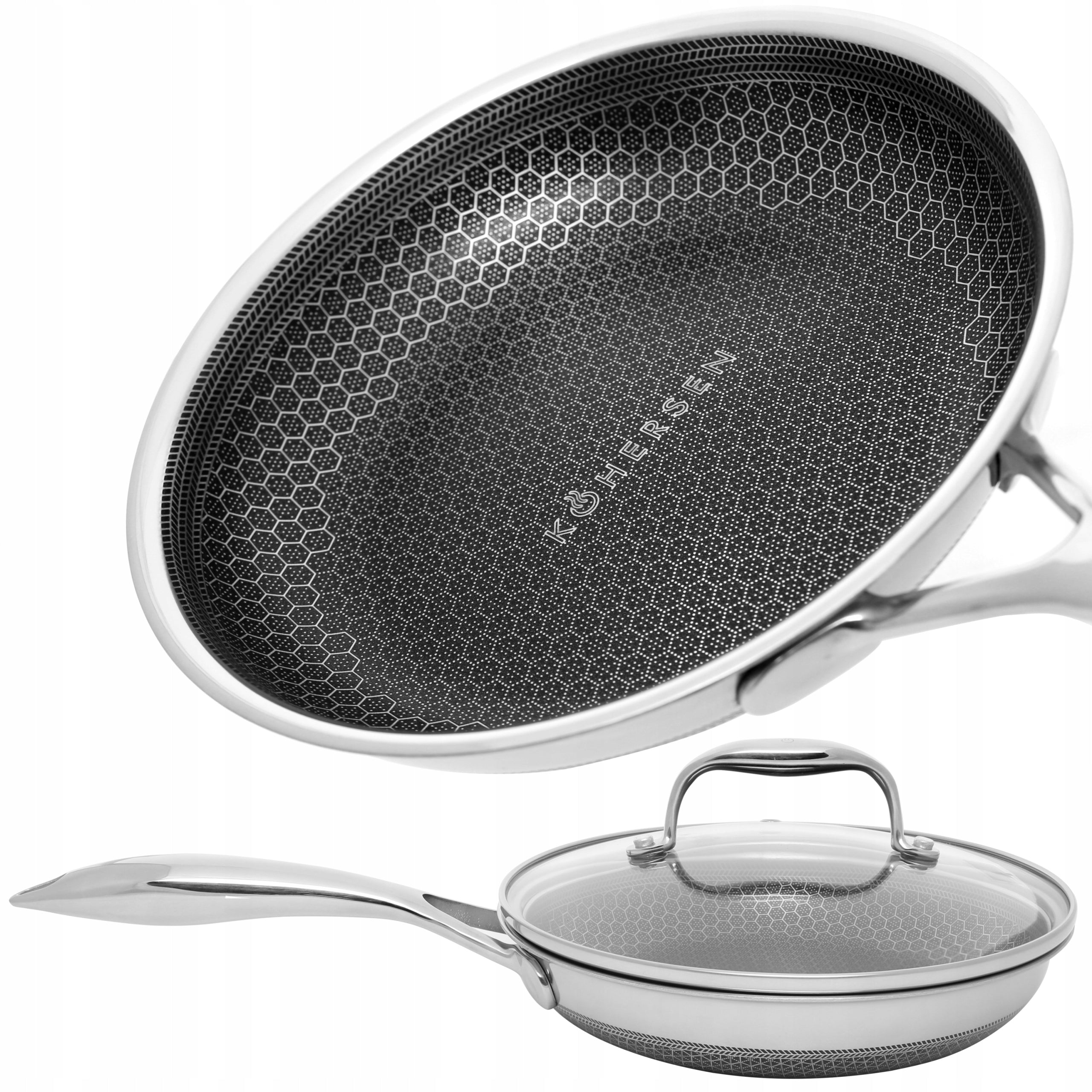INDUCTION pan with lid Non-stick DIAMOND Kohersen 20 cm
