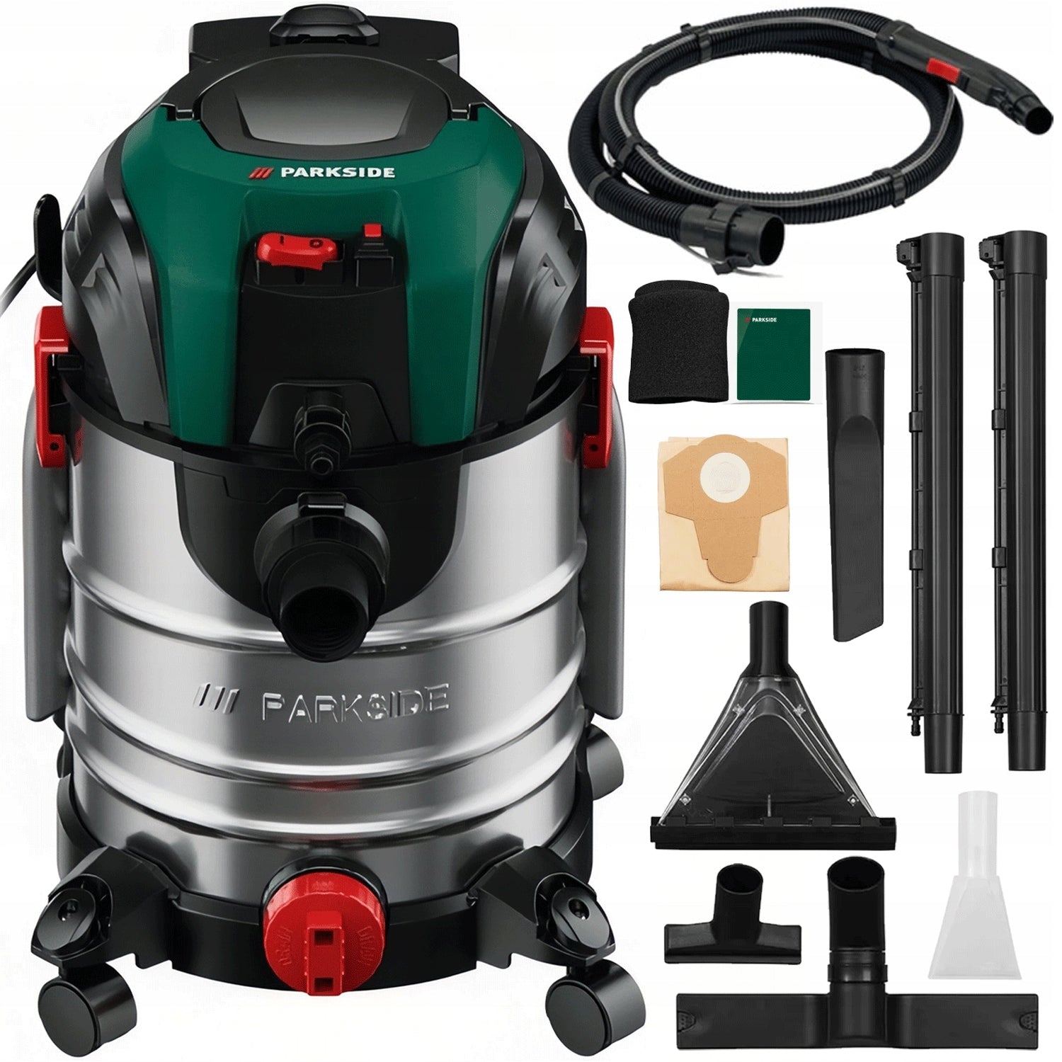 INDUSTRIAL VACUUM CLEANER PARKSIDE PWS 20 E4 1600W 20L DRY WET POWERFUL