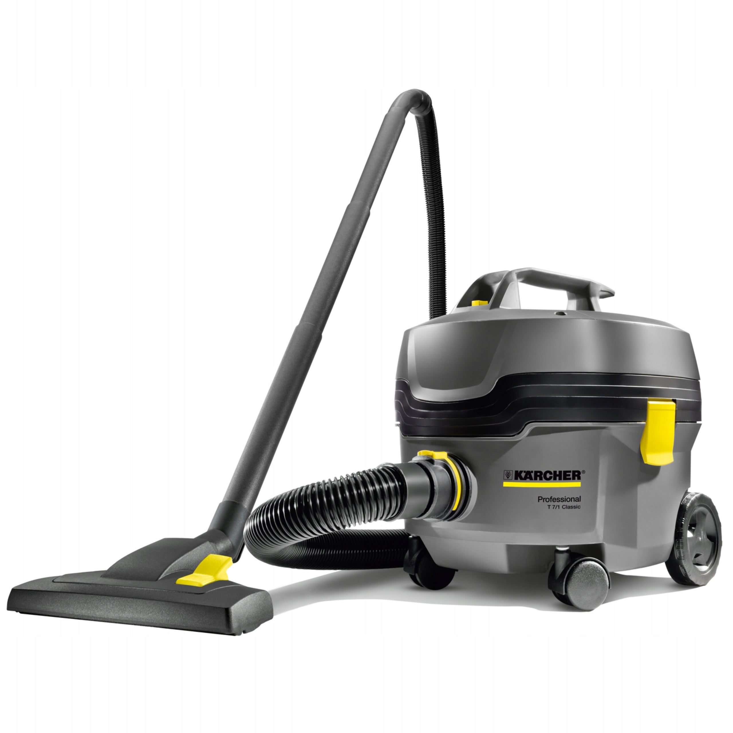 INDUSTRIAL VACUUM CLEANER UNIVERSAL QUIET KARCHER T 7/1 +10x BAGS + 2 SUCTION CUPS Packaging status original