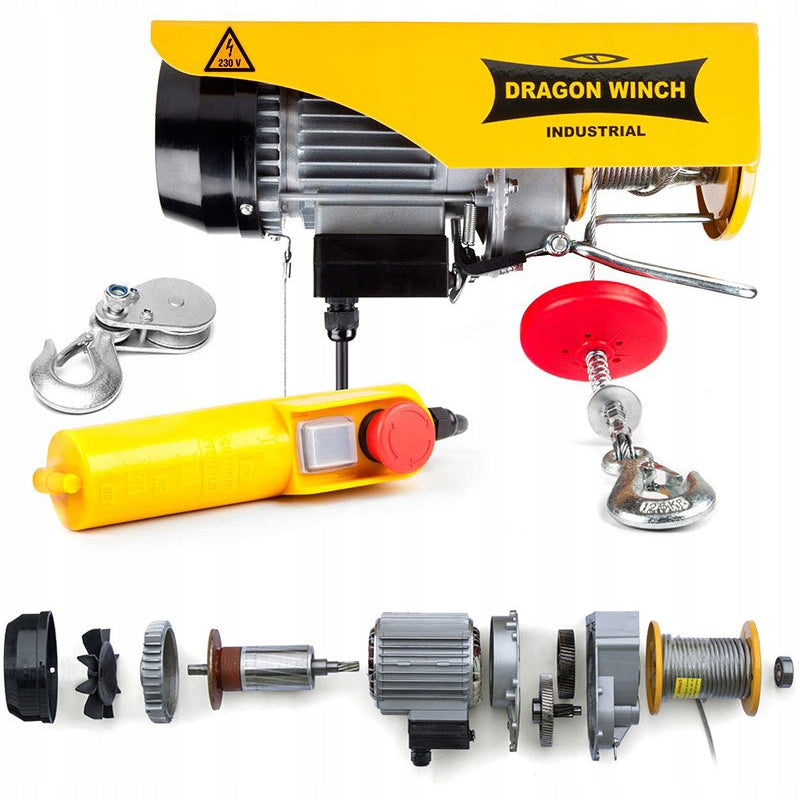INDUSTRIAL WINCH DRAGON WINCH DWI 125/250 HD 230 V INDUSTRIAL