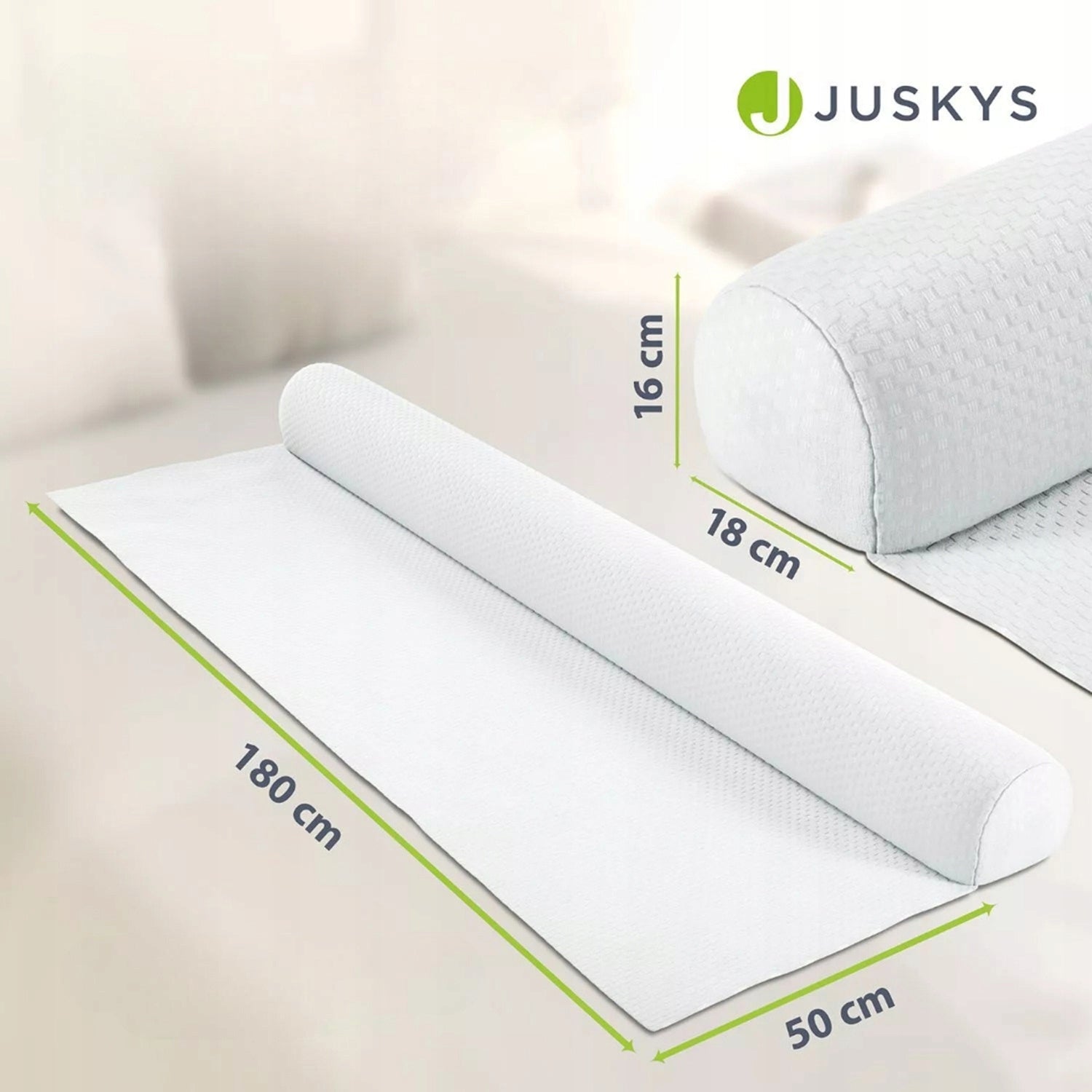 INFLATABLE BARRIER 180CM PROTECTIVE FOR BABY BED WITH PUMP AND BAG Brand Juskys