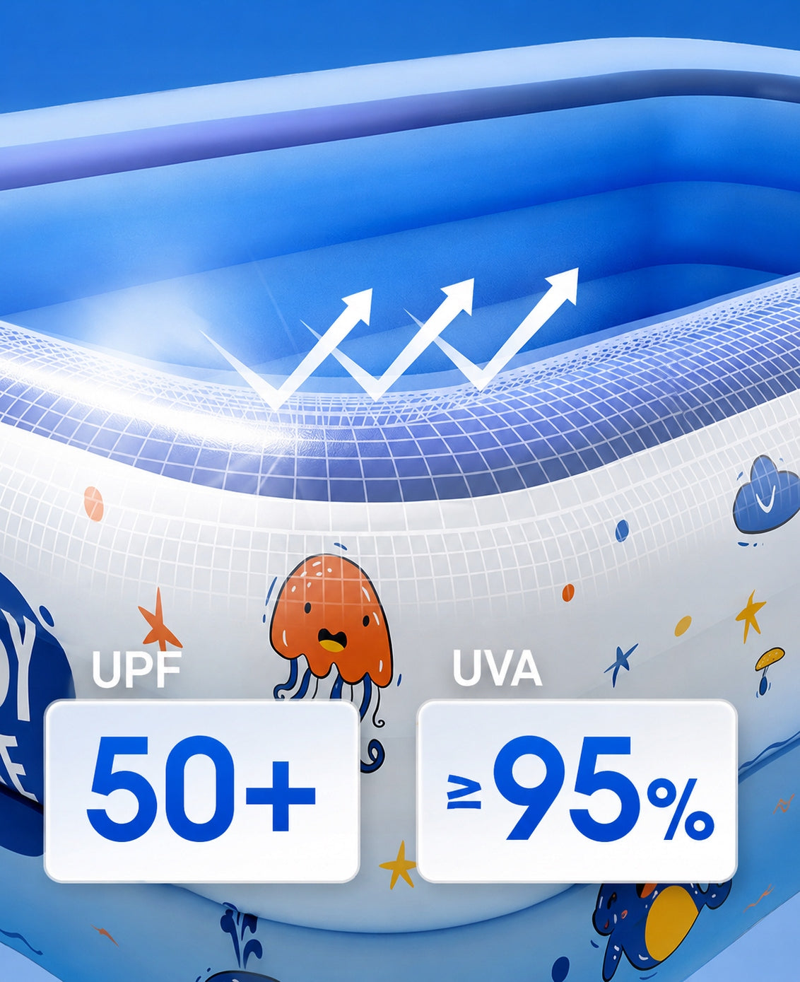 INFLATABLE GARDEN POOL FOR CHILDREN RECTANGULAR 120x90x30cm + PUMP AND PATCH Product width 90 cm