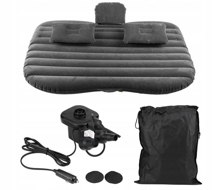 INFLATABLE MATTRESS BED FOR CAR + PUMP Color black