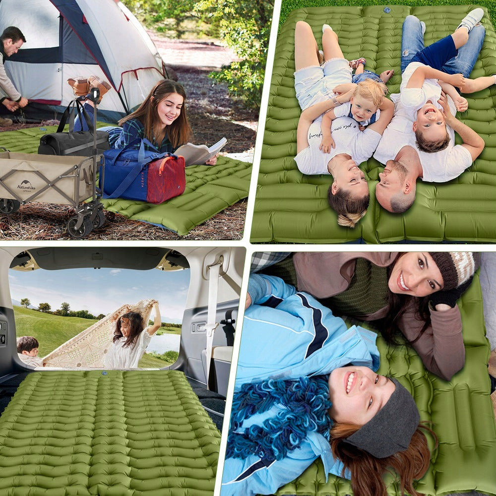 INFLATABLE MATTRESS FOR 2 PEOPLE TOURIST WITH PILLOW WATERPROOF COMFORT LIGHT Type two-person