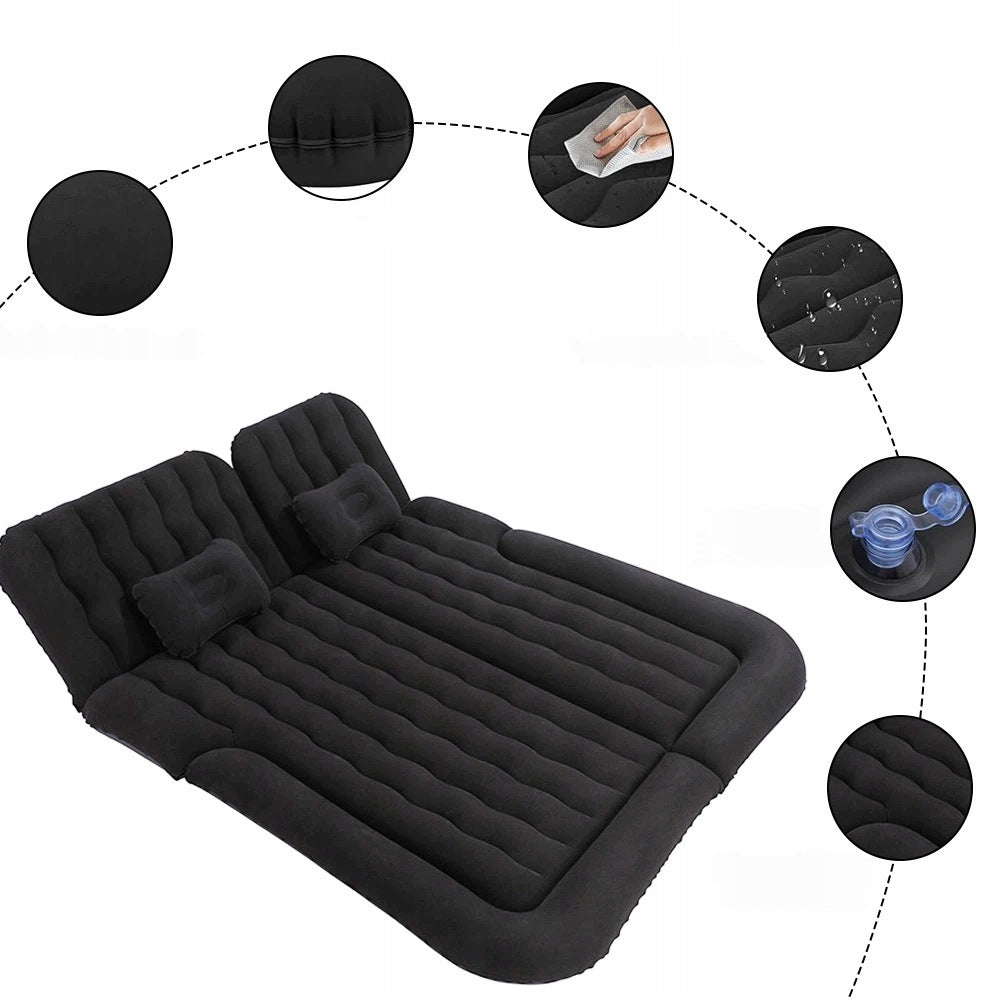 INFLATABLE MATTRESS FOR CAR SUV TRUNK WITH PUMP 12V 3IN1 BLACK Manufacturer code 3W1 CZARNY
