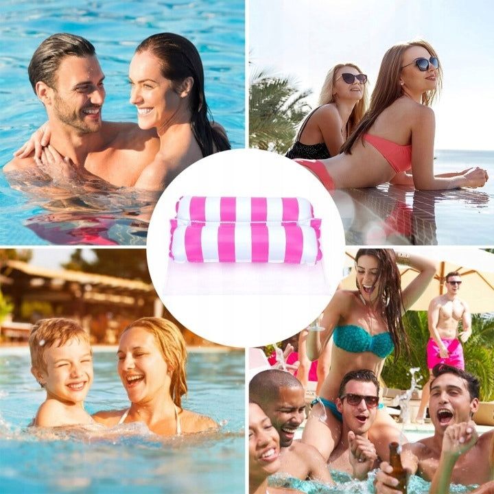 INFLATABLE MATTRESS FOR SWIMMING WATER FOR ADULTS WATER HAMMOCK WITH MESH SUN LOUNGER Brand no brand