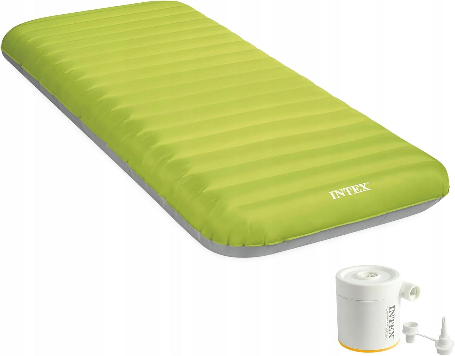 INFLATABLE MATTRESS INTEX CAMPING MAT TENT 191x76x17cm with electric pump
