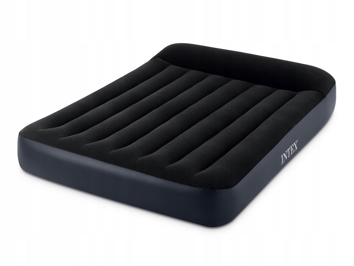 INFLATABLE MATTRESS with pump 230V VELOUR DOUBLE BED INTEX 64150ND Brand Intex