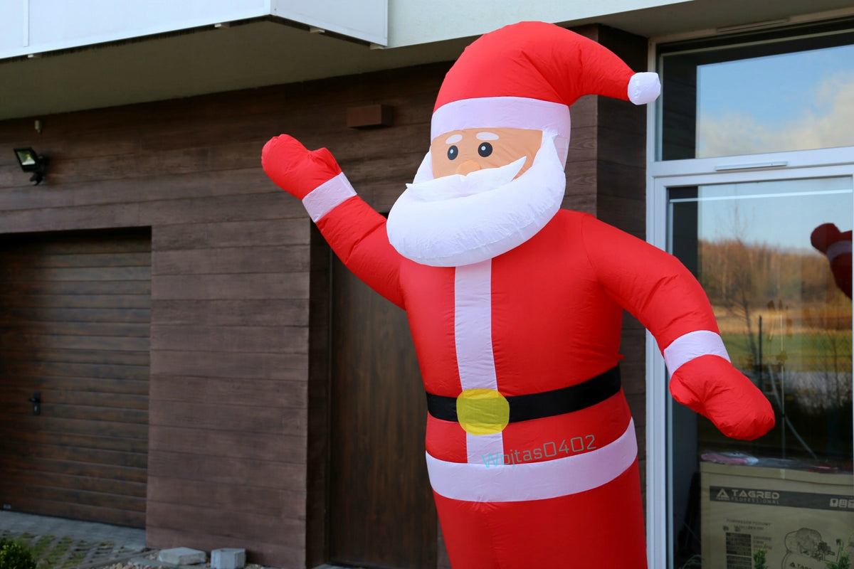 INFLATABLE SANTA CLAUS 1,8M STAR PUMPED LED Christmas Tree Lights Icicle Christmas Tree Manufacturer code MIKOŁAJ 180CM XM-192