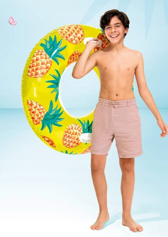 INFLATABLE SWIMMING WHEEL INTEX 56261 PINEAPPLE Color yellow