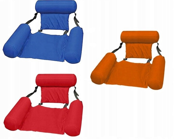 INFLATABLE WATER CHAIR MATTRESS SUN LOUNGER FLOATING WATER SWIMMING POOL XXL Color multicolor