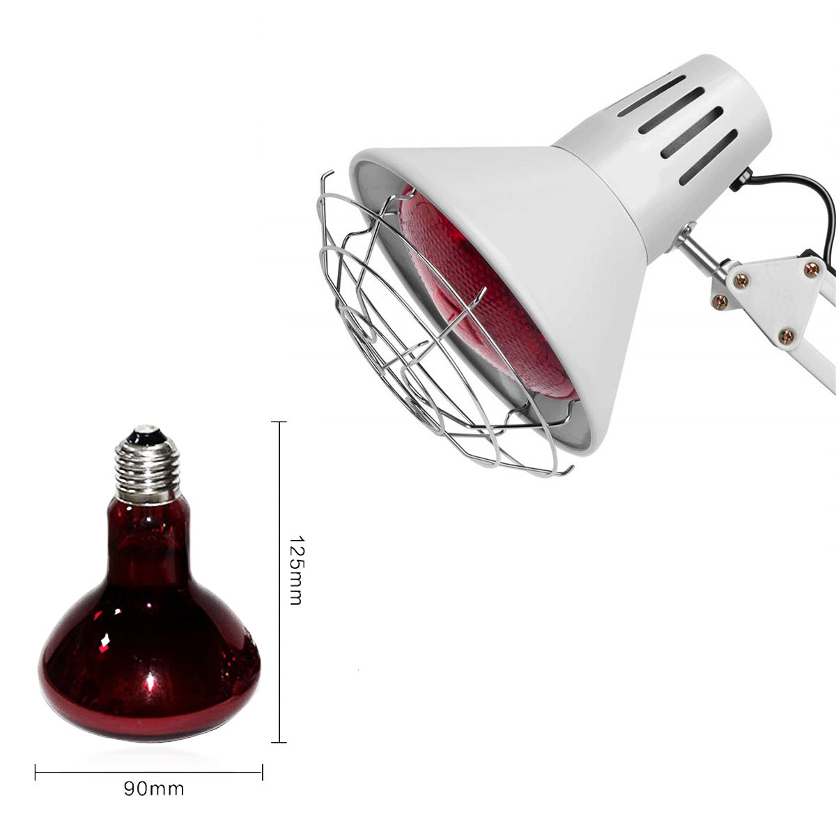 INFRARED HEALING LAMP RED LIGHT THERAPY LAMP 150W Manufacturer of a medical device lkiops