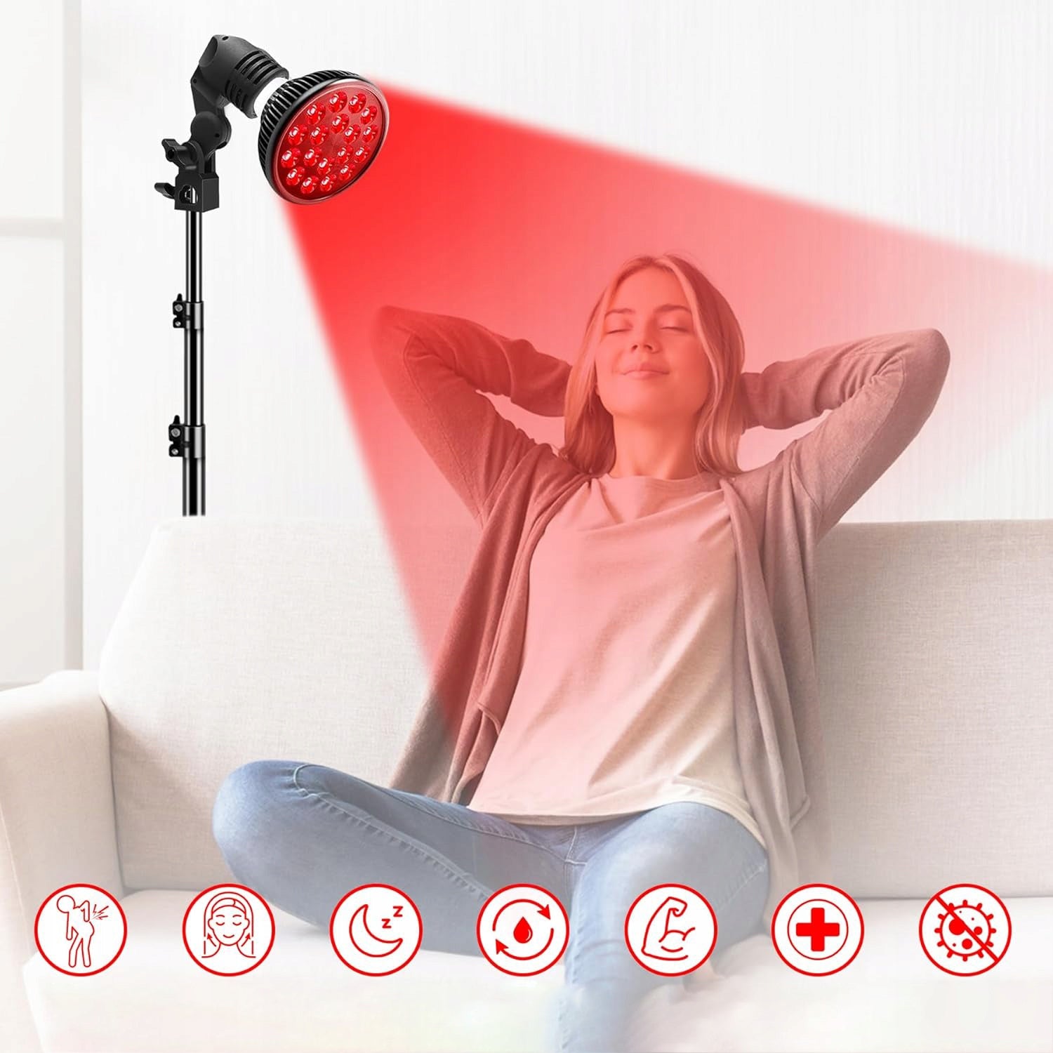 INFRARED HEATING LAMP HEALING 54W STRONG ADJUSTABLE Medical device no