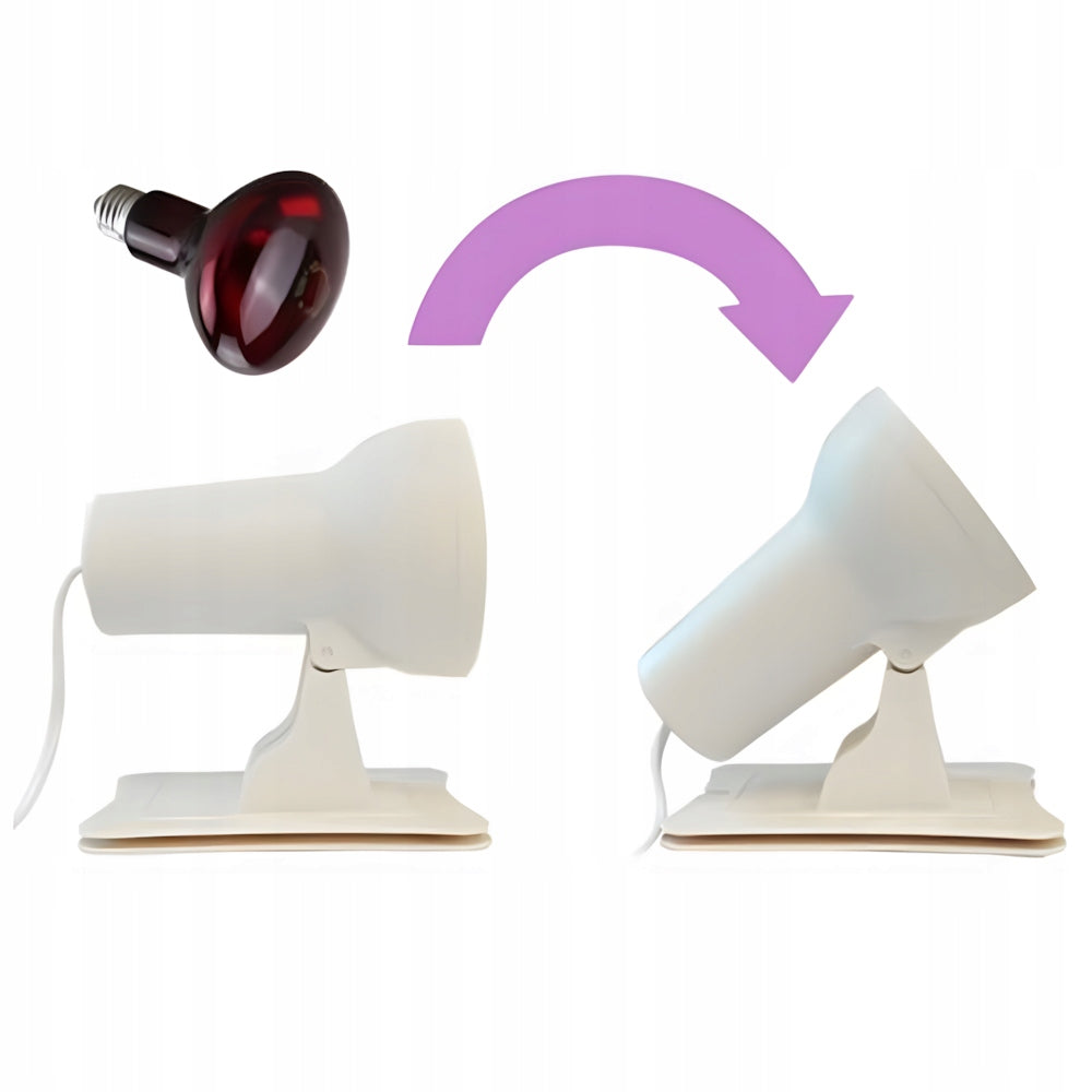 INFRARED LAMP 150W RED LIGHT 4 TEMPERATURE SETTINGS TIMER Packaging status original