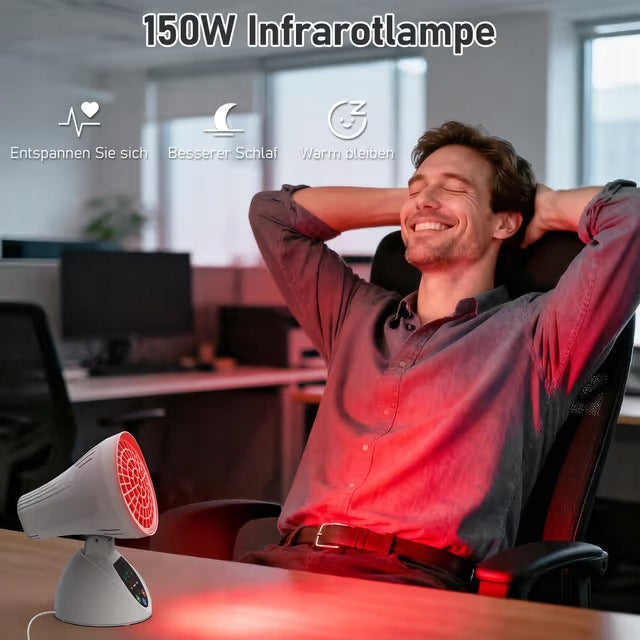 INFRARED PHOTOTHERAPY LAMP IR 150W RED LIGHT TIMER FOR DESK Medical device no
