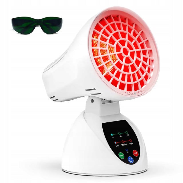 INFRARED PHOTOTHERAPY LAMP IR 150W RED LIGHT TIMER FOR DESK