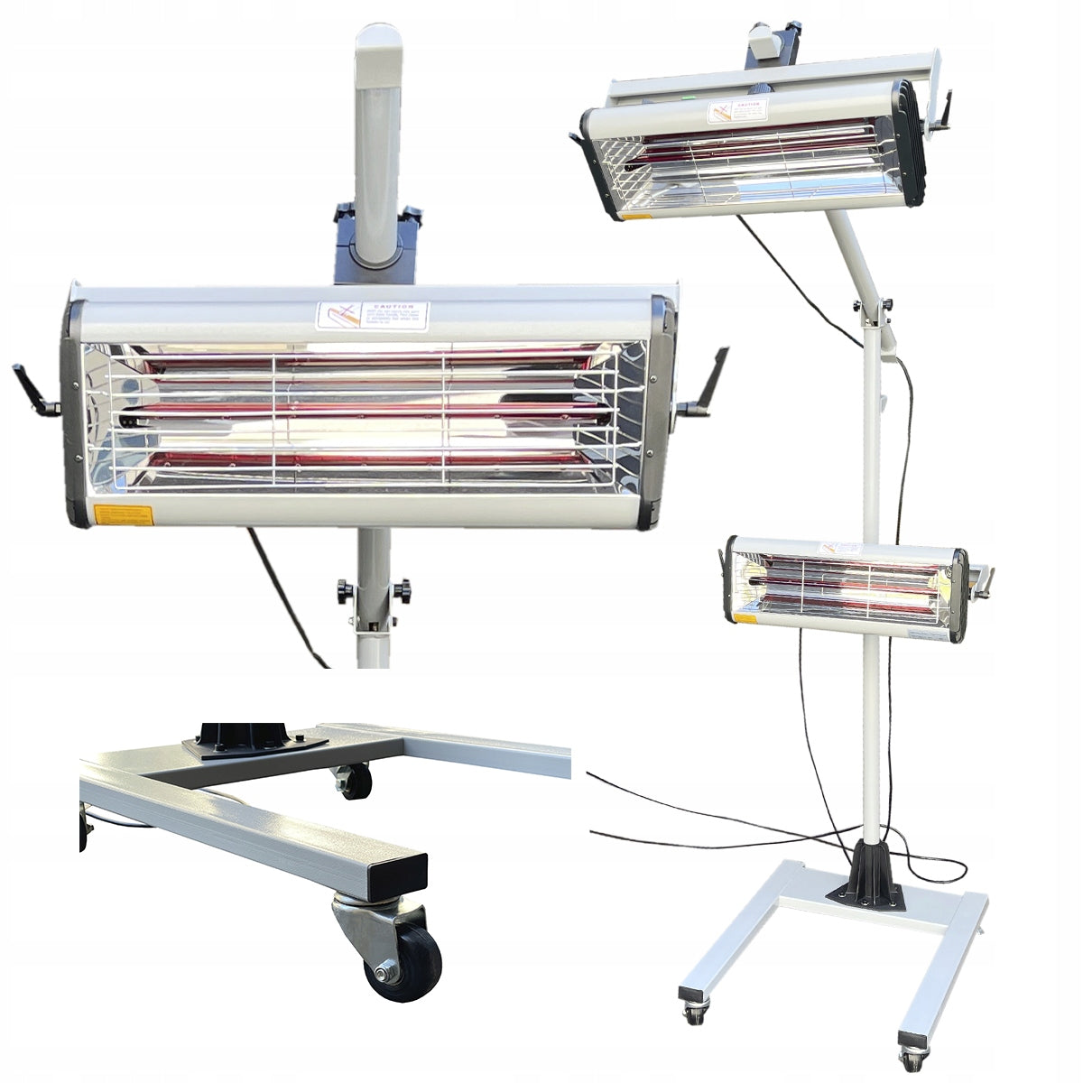 INFRARED RADIATOR 2x1000W IR HEATING PAINT LAMP FOR DRYING Packaging status original
