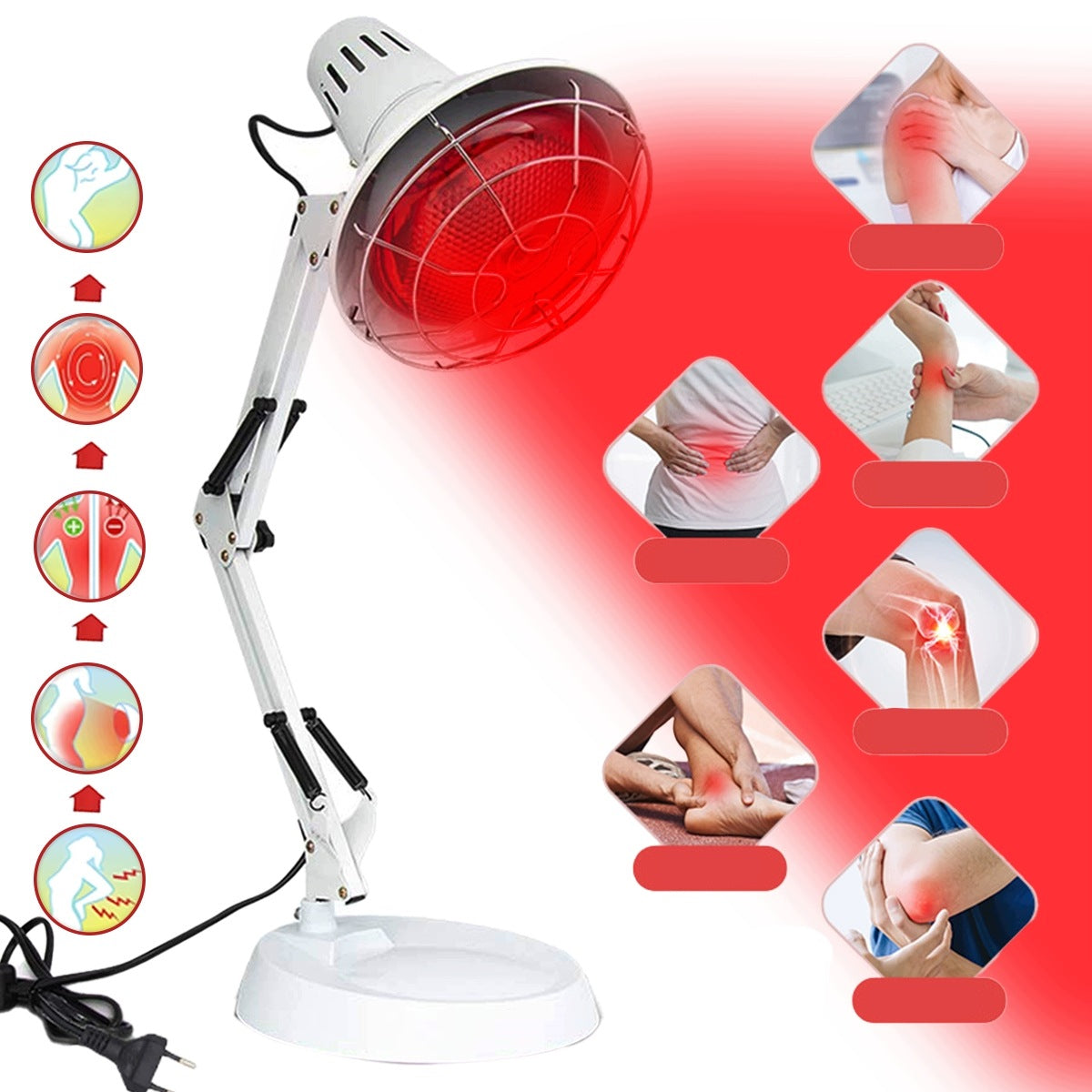 INFRARED THERAPY LAMP WARMING THERAPEUTIC E27