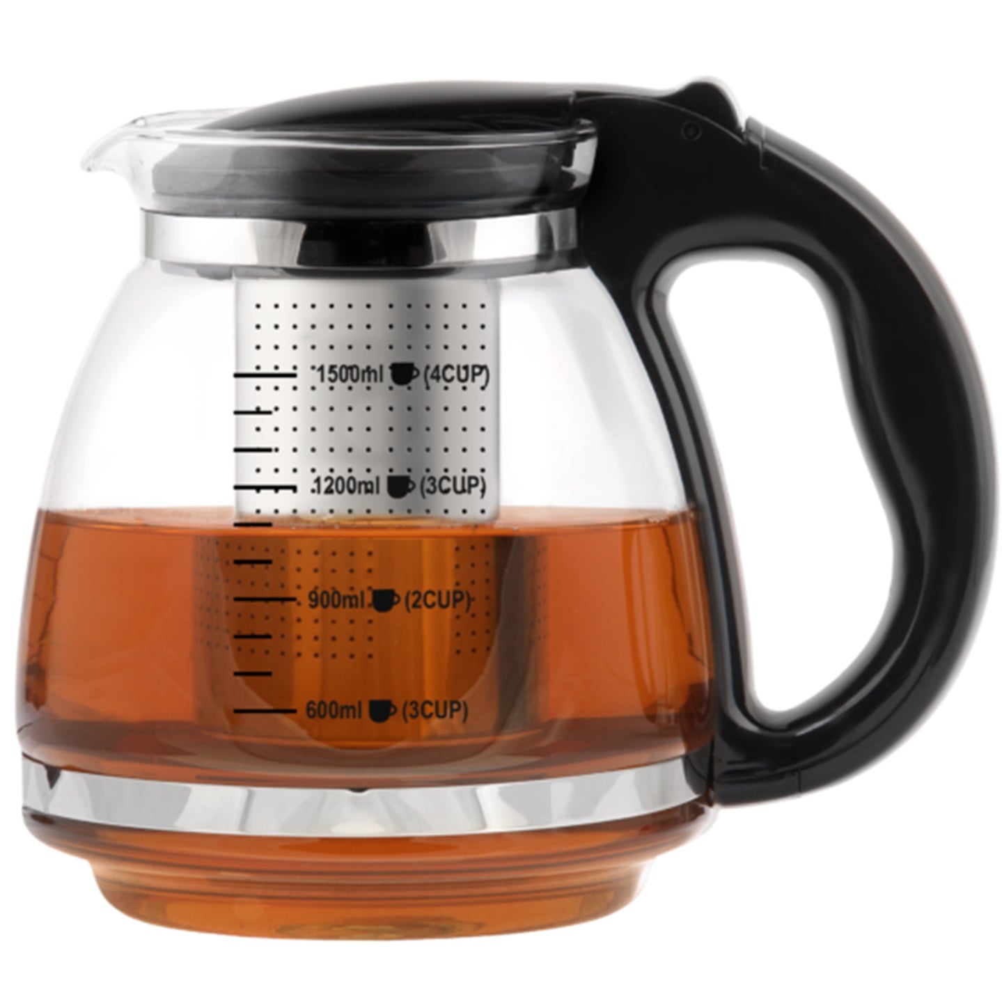INFUSER JUG FOR BREWING TEA HERBS GLASS 2 L BERRETTI WITH CARTRIDGE Manufacturer code BR-7290