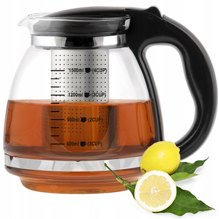 INFUSER JUG FOR BREWING TEA HERBS GLASS 2 L BERRETTI WITH CARTRIDGE