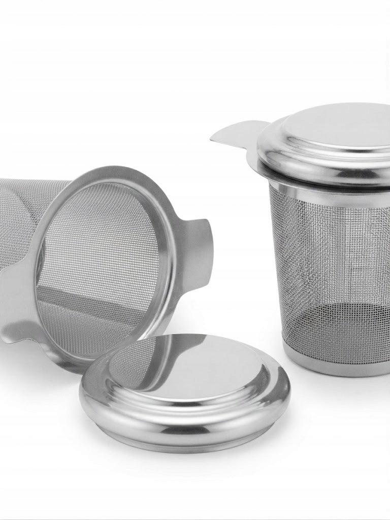 INFUSER METAL TEA STRAINER COFFEE HERBS STEEL