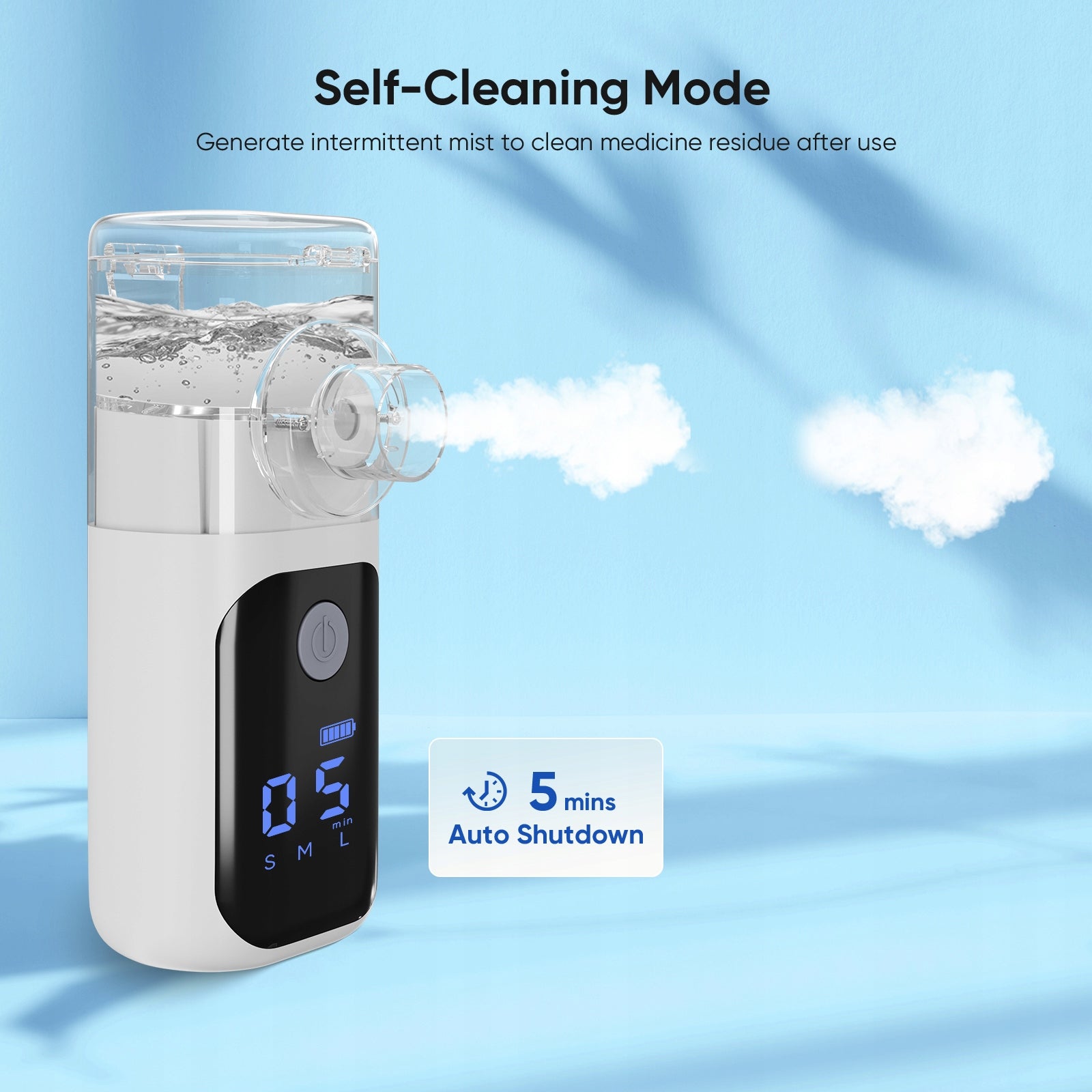 INHALATOR SIATECZKOWY MESH Z WYŚWIETLACZEM LCD AKUMULATOROWY Medical device no