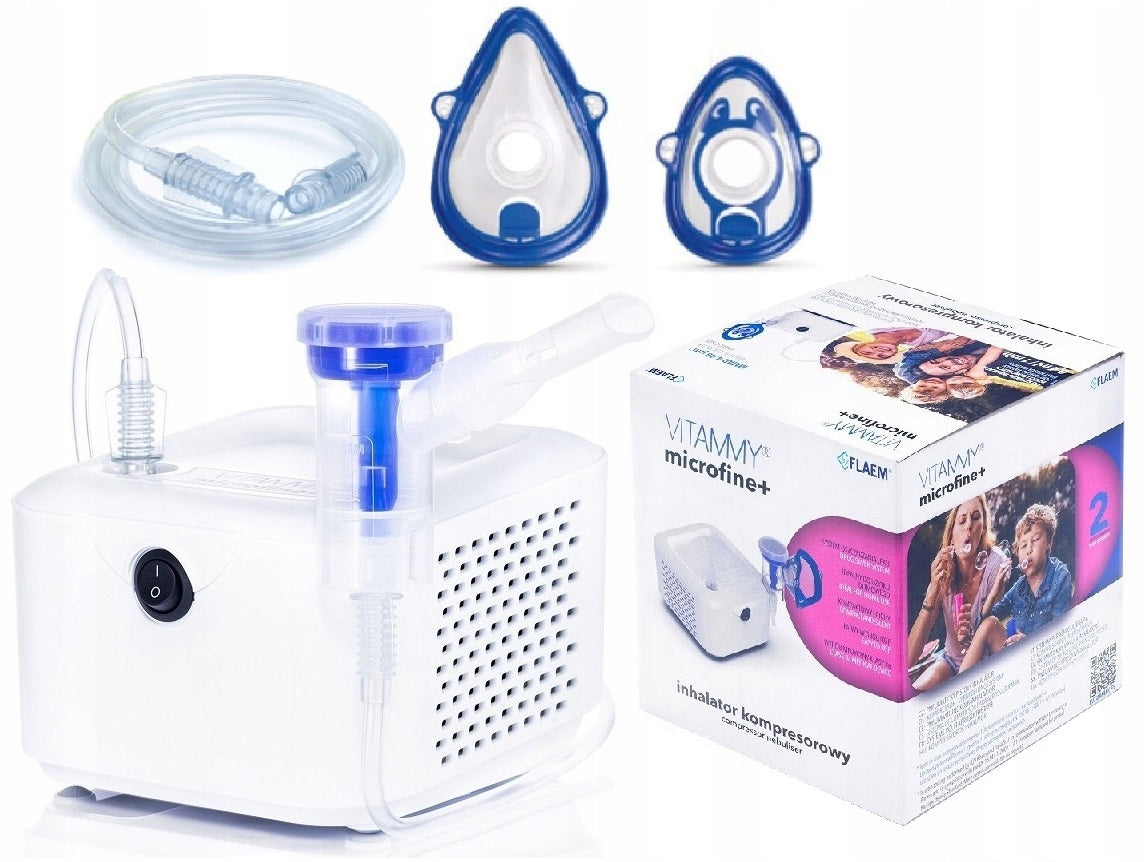 INHALER FOR CHILDREN NEBULIZER VITAMMY MICROFINE+ CERTIFICATE TUV 2MASKS