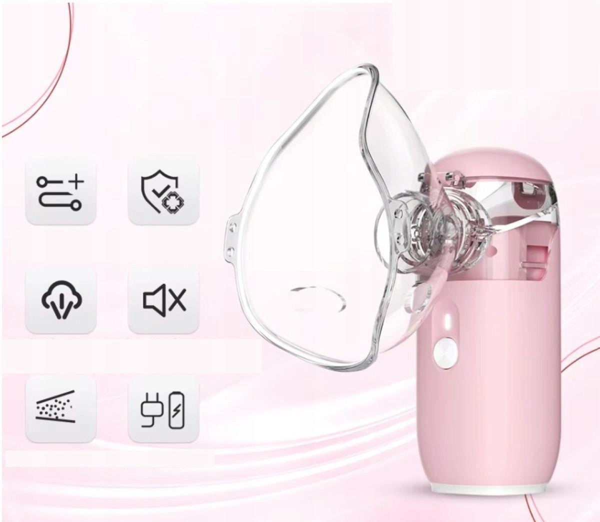 INHALER MESH NEBULIZER PORTABLE MESH USB QUIET Brand no brand