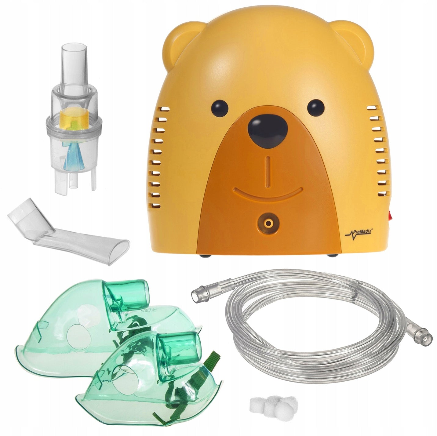 INHALER NEBULIZER COMPRESSOR 2 MASKS FOR CHILDREN Brand ProMedix