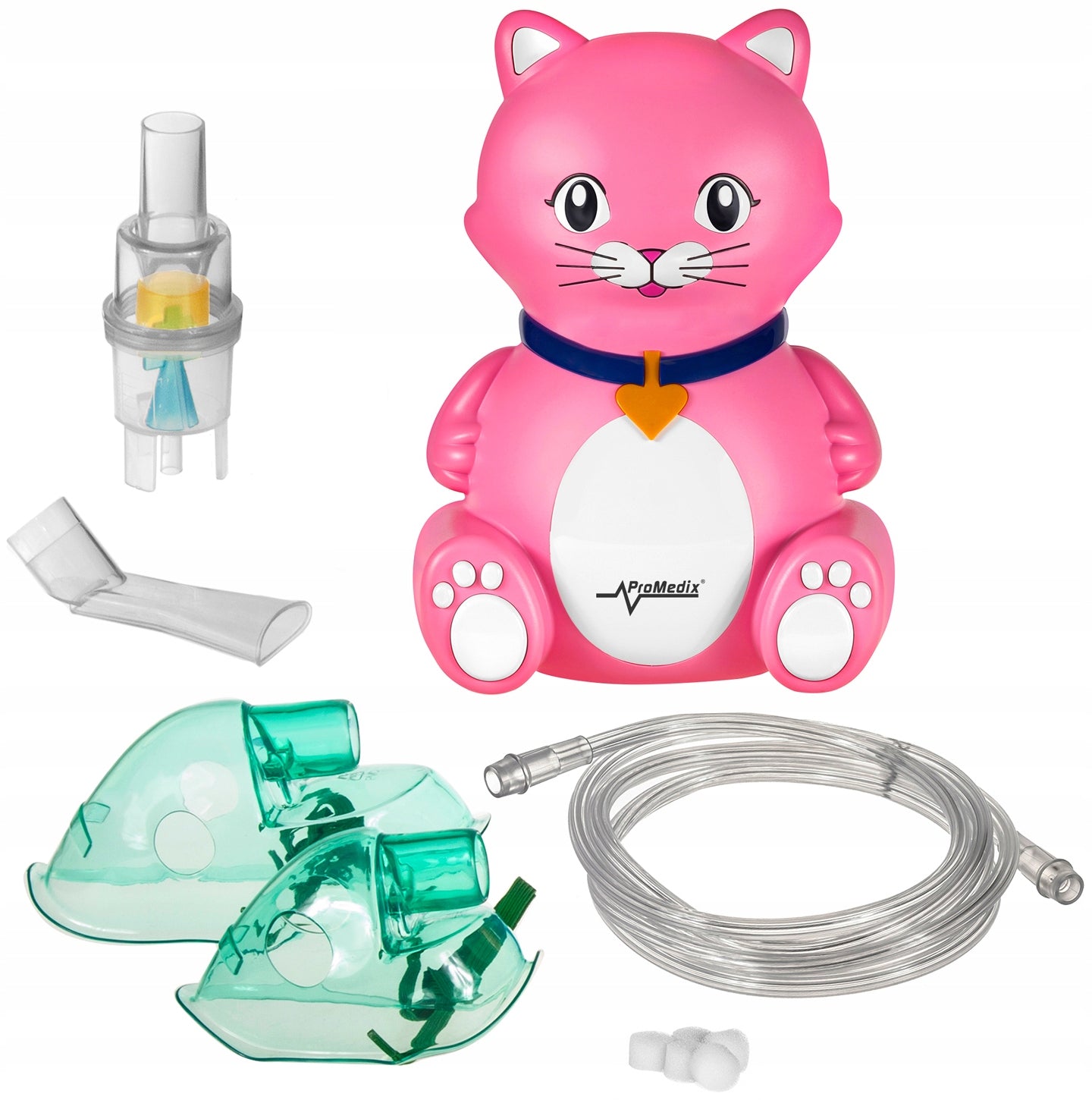 INHALER NEBULIZER FOR CHILDREN CAT KITTY SET PROMEDIX PR-816