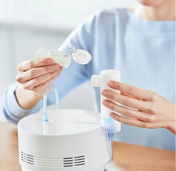 INHALER NEBULIZER FOR CHILDREN FAMILY OMRON C28P CONTINUOUS OPERATION + 10x SALT Medical device yes
